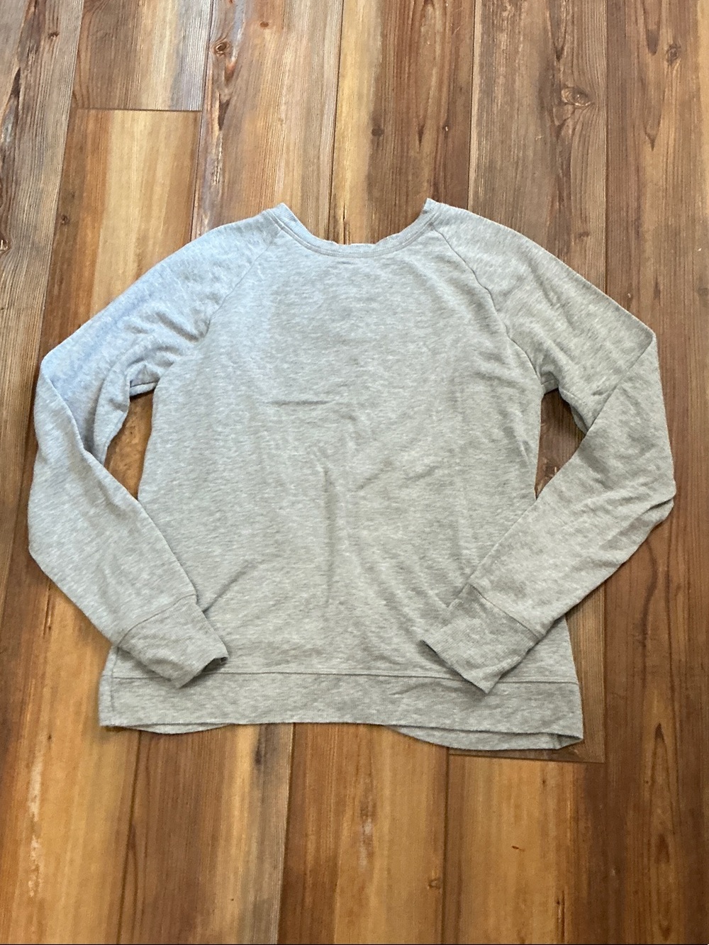 Athleta Light Gray Crewneck Pullover Sweatshirt